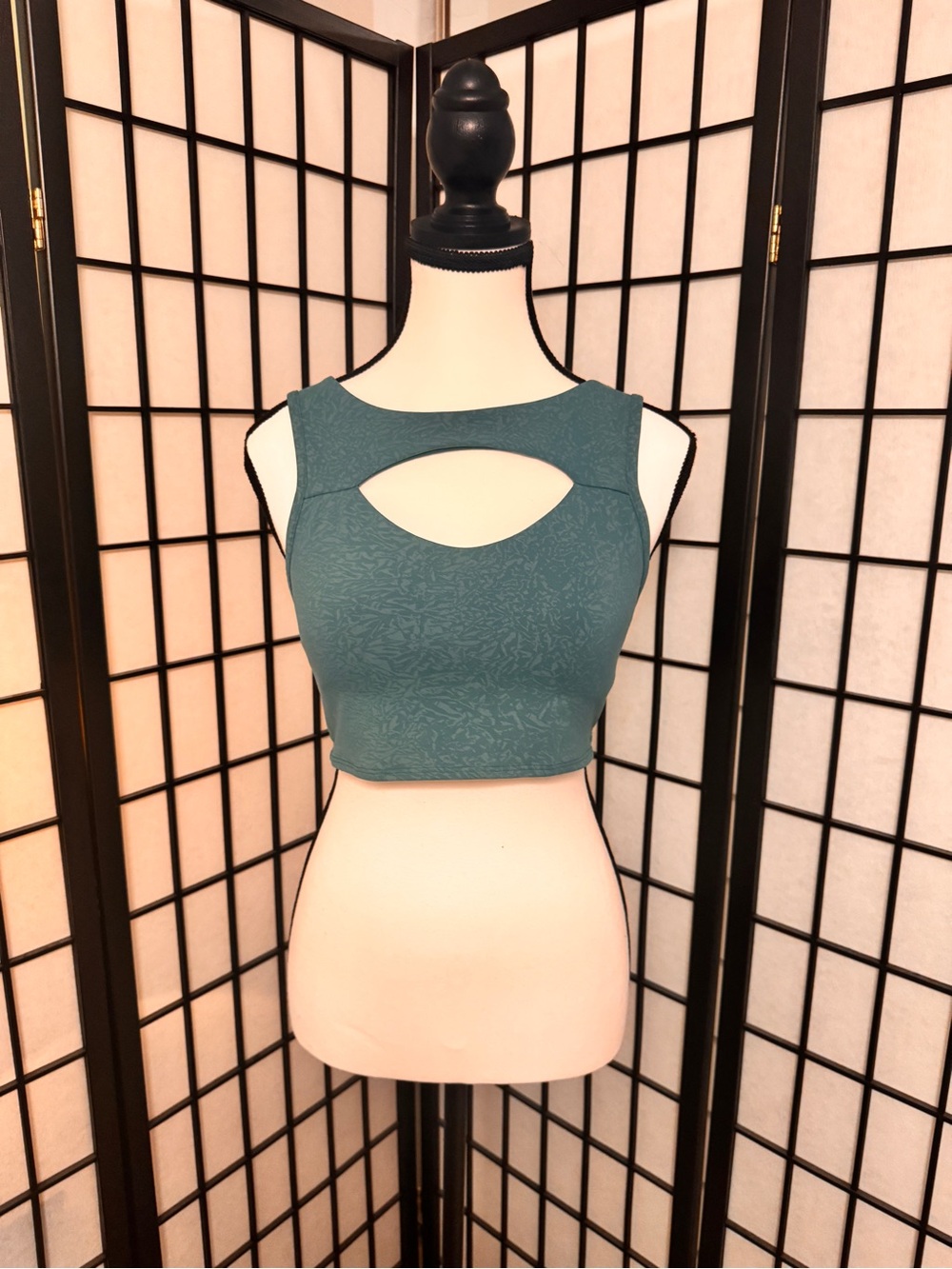 lululemon athletica Teal Cutout Sports Bra Top